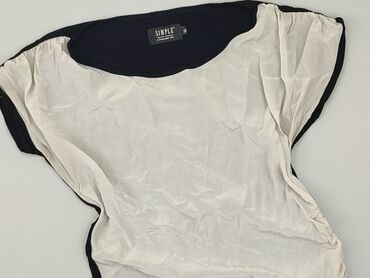 beżowa bluzki krótki rękaw: Blouse, S (EU 36), condition - Very good