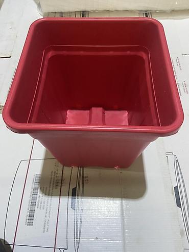 peygember gulu: Plastik kvadrat əkim/qazan vedrələri - Material: qalın, möhkəm — 2