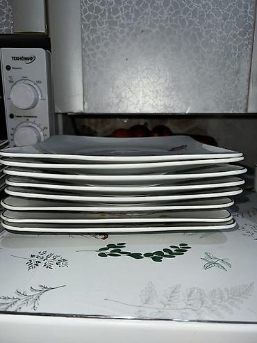 Наборы посуды: Набор тарелок (2 вида) - Глубокие белые тарелки, классическая форма — 15