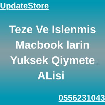 Мониторы: Yeni ve islenmis macbooklarin yuksek qiymete alisi teze kredit