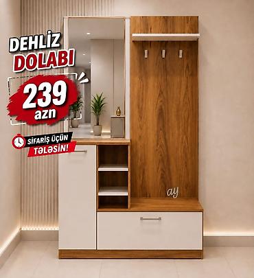Dehliz dolabı – funksional və estetik dizayn - Ölçüləri şəkildəkidir lalafo.az -da Dehliz dolabı – funksional və estetik dizayn - Ölçüləri şəkildəkidir