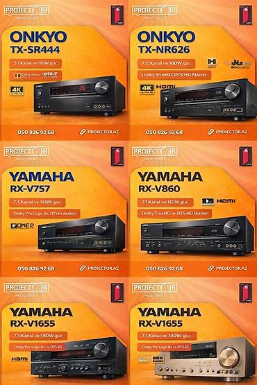 resiver: Ev kinoteatrı üçün AV resiverlər Onkyo və Yamaha markalarının — 1