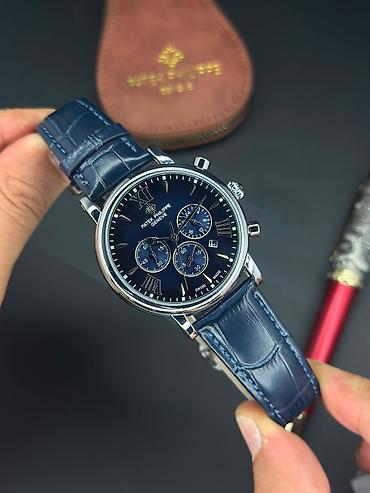 saat ucuz: Patek Philippe kişi qol saatı – klassik xronoqraf dizaynı — 1