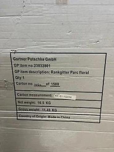 Baštenska dekoracija: Metalna rešetka/ukrasni panel za zid ili prozor - Materijal: crno — 10