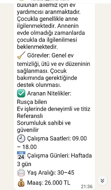 komekcisi: Türkiyədə is yerleri 0507680071 1) İstanbul, Kadıköy – Oyun ablası - — 5