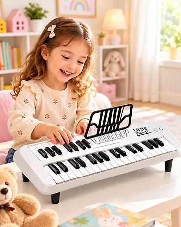 oyuncaq evler: Uşaq üçün elektron mini fortepiano – Little Pianist - 32 klavişli — 2