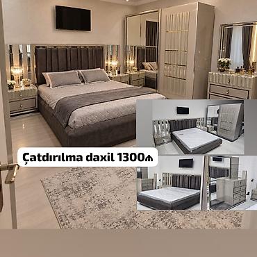 Yataq dəsti satılır çatdırılma daxil 1300₼. Matrası var.Ünvan
