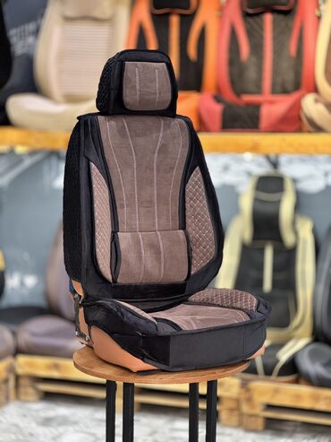 Чехлы и накидки на сиденья: Чехлы Алькантара, С подушкой, цвет - Серый, Новый, Платная доставка, Самовывоз, Бесплатная доставка — 7