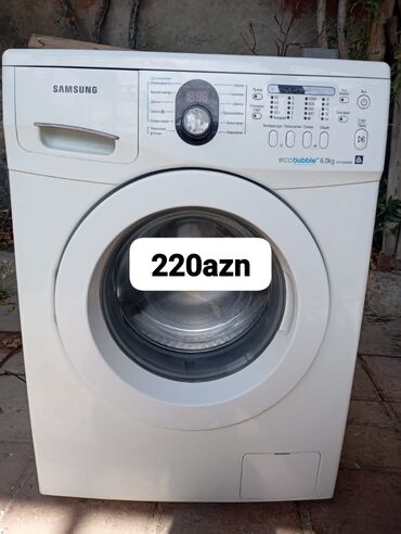 samsum: Paltaryuyan maşın Samsung, 6 kq, Avtomat, Qurutmasız, Kredit yoxdur
