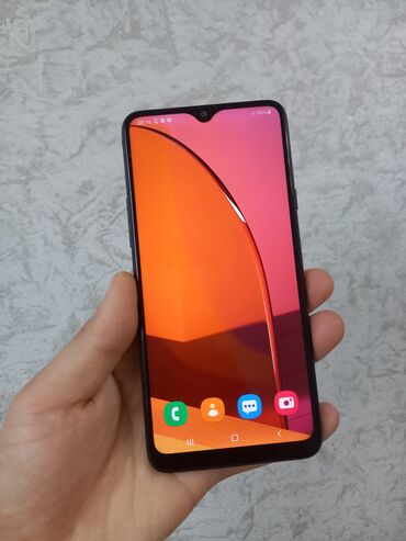 telefonalar: Samsung A20s, 32 GB, rəng - Göy, Zəmanət, Sensor, Barmaq izi