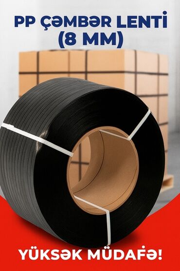qaş aparati: PP çəmbər lenti (8 mm) - Material: polipropilen (PP) - En: 8 mm -