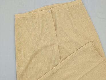 żółte bluzki eleganckie: Material trousers, 2XL (EU 44), condition - Good