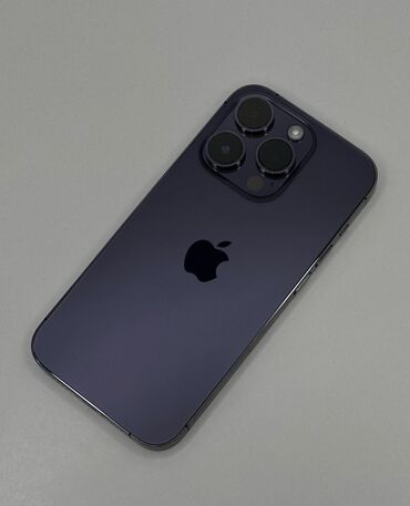 Apple iPhone: IPhone 14 Pro, Б/у, 512 ГБ, Deep Purple, Зарядное устройство, Защитное стекло, Чехол, 94 %