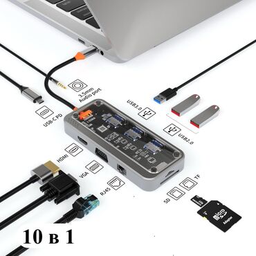 кабели и переходники для серверов lenovo: Адаптер переходник для макбук Переходник для ноутбука Хаб 10 в 1