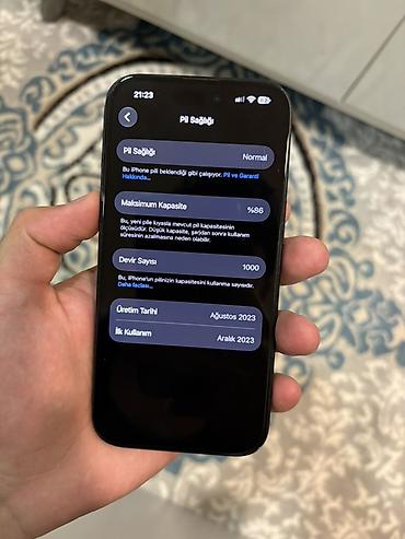 iphone 14 satilir: IPhone 15, 128 GB, Qara, Sənədlərlə — 3