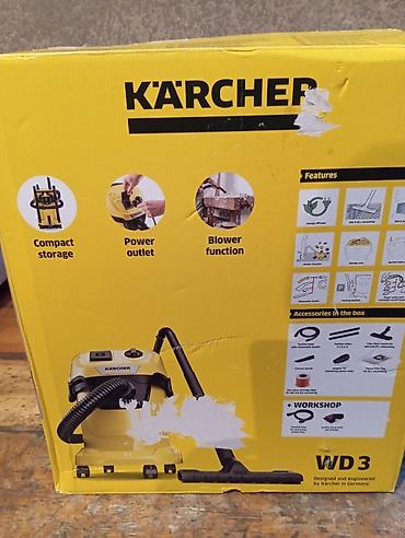 Спорт и отдых: Пылесос Karcher WD3 профессиональный строительный домашний — 6