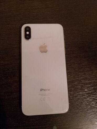 аккумулятор iphone x: IPhone X, Колдонулган, 64 ГБ, Күмүш, Коргоочу айнек, Каптама, 79 %
