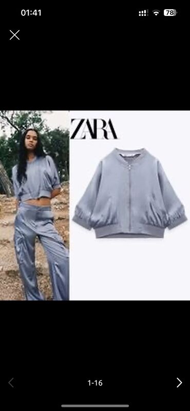 eynək qabı: Zara qısa qol zamoklu nazik kurtka 
Tezedir