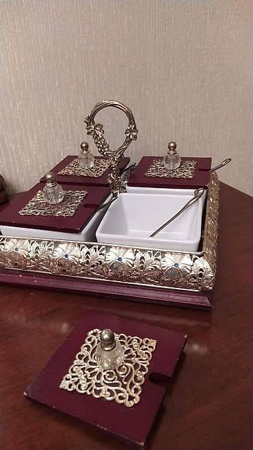 svan duzu: Zərif dizaynlı 4 bölməli ədviyyat/çəkmə qabı dəsti - Material: ağ — 2