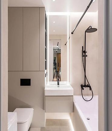 Продажа комнат: Студия с современным ремонтом в минималистичном стиле. - Планировка — 14