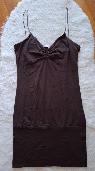 Tank tops: S (EU 36), Viscose, Single-colored, color - Brown