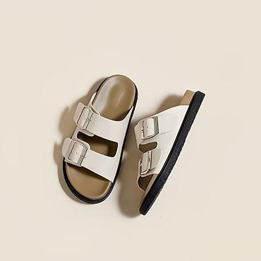 birken stock: Босоножки, 39.5, Birkenstock, Новый, цвет - Белый, Платная доставка — 1