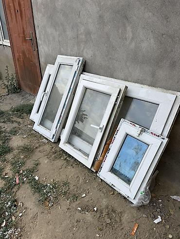 пластик двери: PVC plastik pəncərə çərçivələri (paket) - Material: ağ rəngli PVC — 1