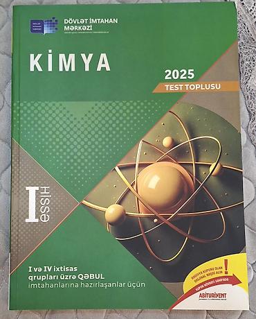 Kimya 2025 – Test Toplusu (I hissə) - Nəşriyyat: Dövlət İmtahan lalafo.az -da Kimya 2025 – Test Toplusu (I hissə) - Nəşriyyat: Dövlət İmtahan