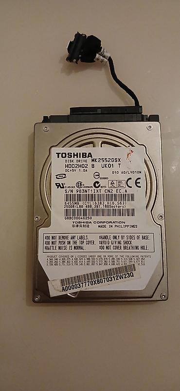 Toshiba 2.5" HDD – MK2552GSX - Növ: Daxili sərt disk (HDD), 2.5"