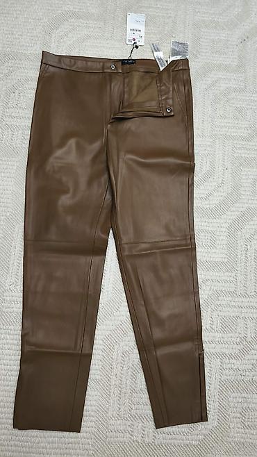 Ostale pantalone: ZARA ženske pantalone od eko kože - Model: uske/skinny siluete sa — 6