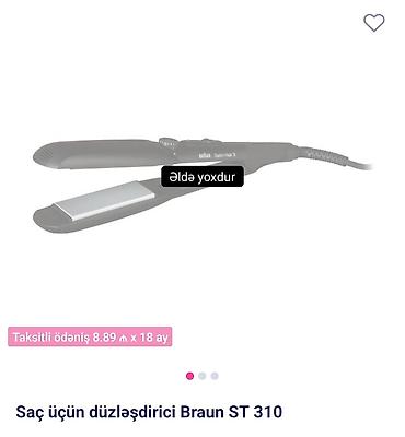 element saç açıcı: Braun saç düzleşdirici fen satılır.kontakt homeden 165 manata — 2