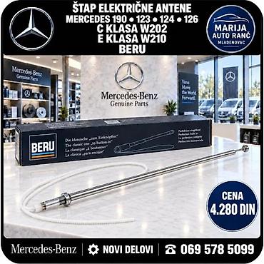Ostali auto-delovi: STAP ANTENE MERCEDES 19 W202 W210 ELEKTR. BERU | Antena stap — 1