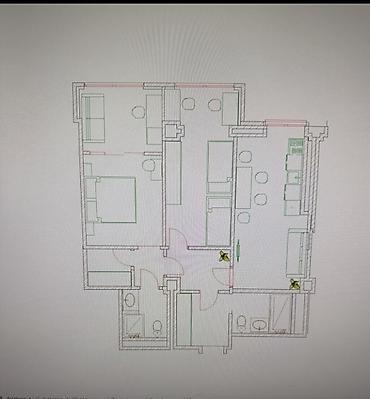 3 комнаты, 71 м², Кок-Жар мкр Элитка, 8 этаж, ПСО (под самоотделку)