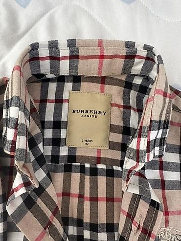 Детская одежда и обувь: Рубашка, Унисекс, 1 - 2 года, Burberry — 2