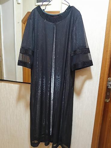 qara jaket: Kilolu xanımlar üçün. 70 manata alınıb, bir defe geyinilib. 30 manata — 1
