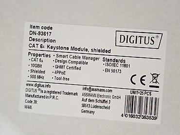 azercell 4g mifi: DIGITUS DN-93617 – ekranlı Keystone modul (CAT 6A) - Təyinat: şəbəkə — 5