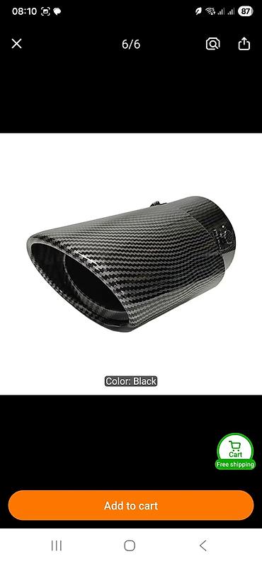 bmw e39 ön lip: 76 mm-lik səsboğucular üçün. Yenidir. Prado və digər SUV modellərə — 1