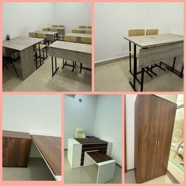 Ofis dəst mebeli: Kurs avadanlıqları satlir. 16 eded 1 desti (70 azn) Müəllim masası