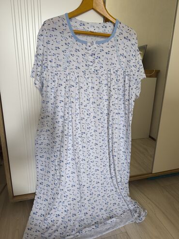 турецкая вечернее платье: Ночная сорочка, Хлопок, Средняя модель, 3XL (EU 46)