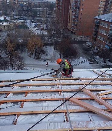 Кровля крыши: Ремонт балконов, кровли и труб Предлагаются кровельные и высотные — 10