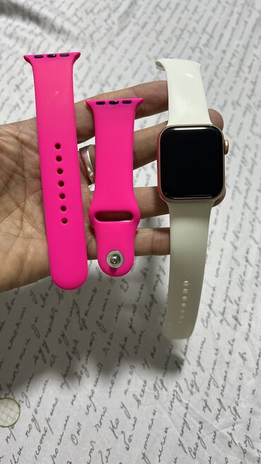 Наручные часы: Продаю смарт часы Apple Watch ⌚️ SERIES 6 Gold Aluminum Case Pink Sand