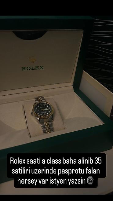orijinal rolex: Rolex qol saatı – A class - Korpus: ikirəng (gümüş/qızılı) — 1