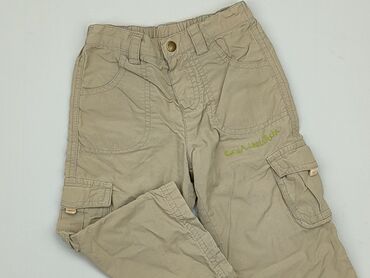 beżowe legginsy prążkowane: Niemowlęce spodnie materiałowe, 12-18 m, 80-86 cm, stan - Dobry