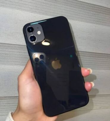 Apple iPhone: IPhone 11, 128 GB, Qara, Zəmanət, Face ID, Sənədlərlə