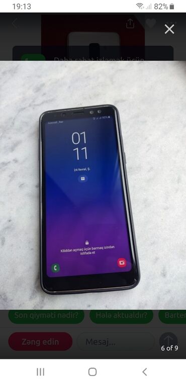 samsung galaxy express: Samsung Galaxy A8 Plus, 64 GB, rəng - Qırmızı