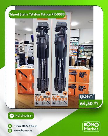 tripod telefon tutucu: Tripod Ştativ Telefon Tutucu PK-9999 - 2.1 m hündürlükdə tripod - — 1