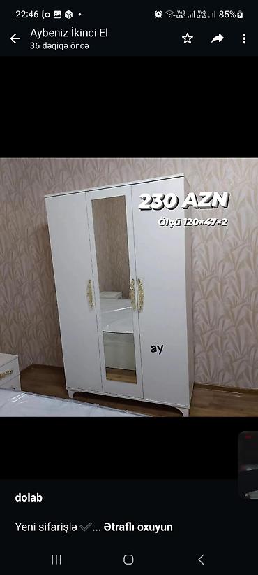 *dolab* Yeni sifarişlə ✔️ Ölçü 120×47×2, rəng seçimi var 😍 Qiymət