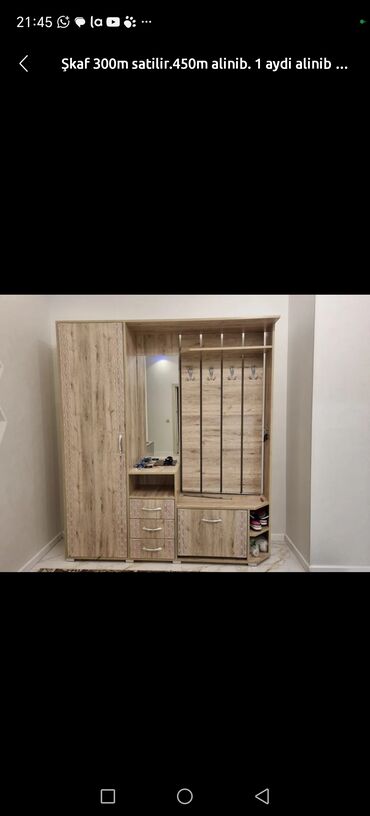 Dolablar: Açılan, 3 qapılı Düz dolab, Dəhliz dolabı — 12