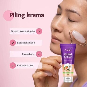 Nega kože: Piling krema 💜💜💜 piling krema sa ekstraktom kamilice i mlevenim — 7