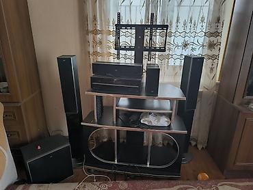 Музыкальные центры: JVC ev kinoteatrı komplekti 6 ədəd kalonka. Mərkəzin flashkart girişi — 2